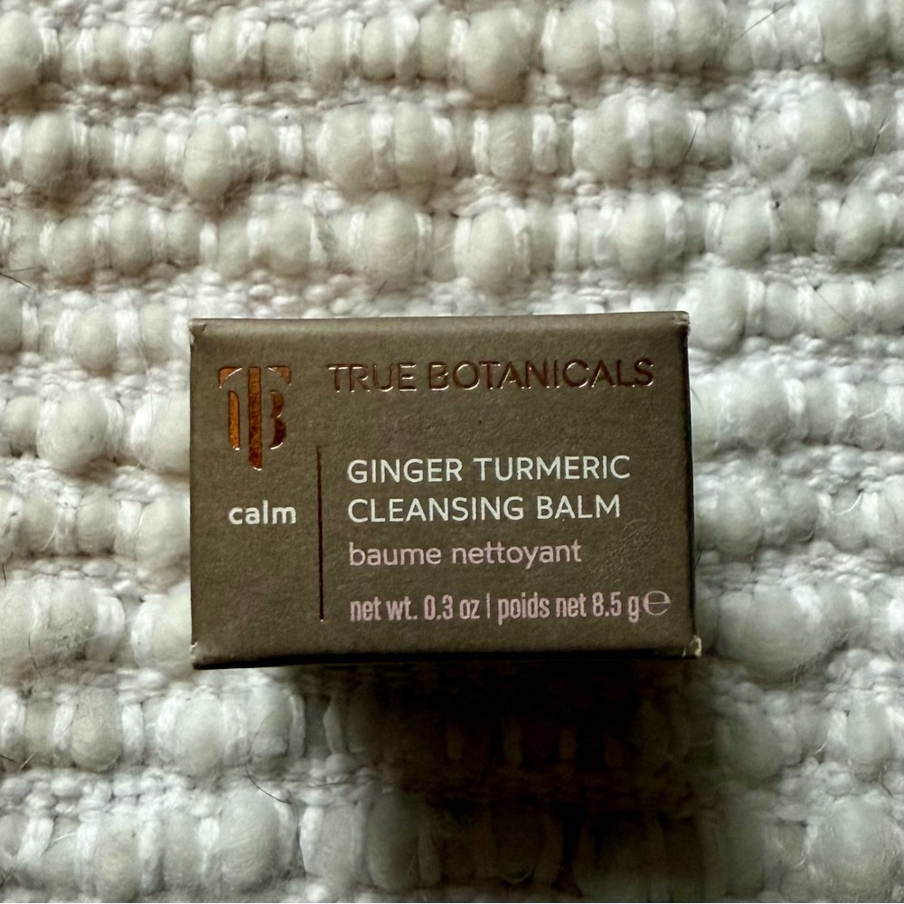 NWT True Botanicals Ginger Tumeric Cleansing Balm 0.3 Oz 8.5g Mini Size NIB Clea